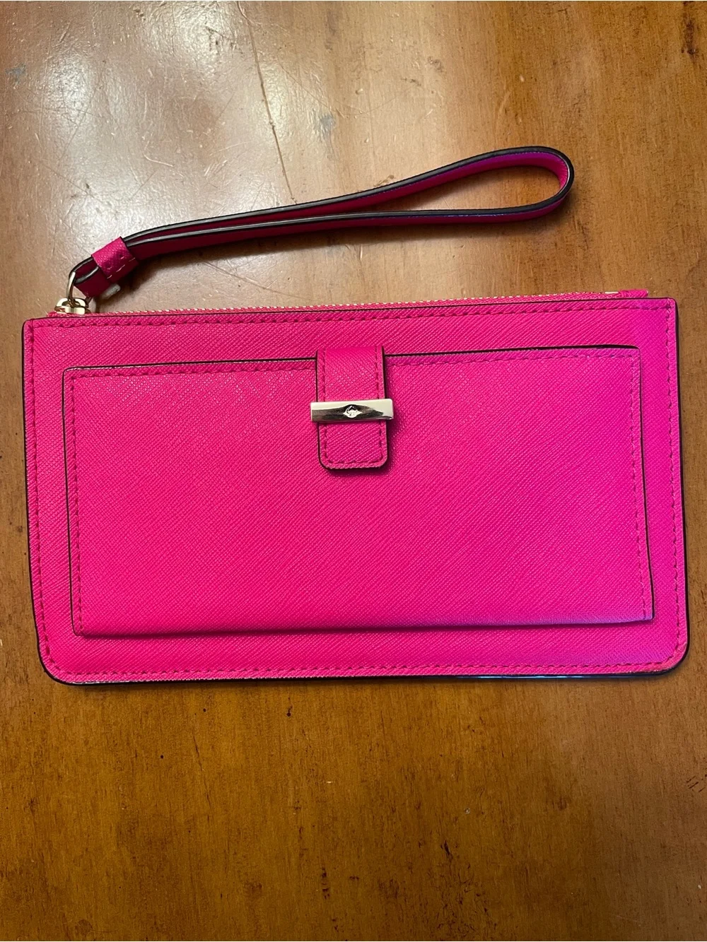 Kate Spade Hot Pink Wristlet Clutch - Structured Women’s Bag-NWOT